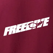 Freedive - nápis s potápěčem