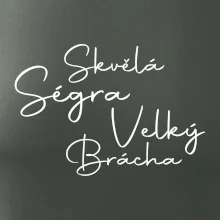 Velký brácha - nápis na zádech