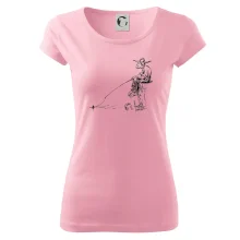 Kreslený rybář na pařezu