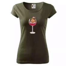 Sklenička - ve víne je pravda - červené víno (Pecka design)