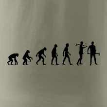 Evoluce dřevorubec - sekera