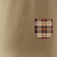 Flanelové triko hnědé