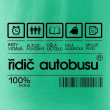 Čárový kód řidič autobusu