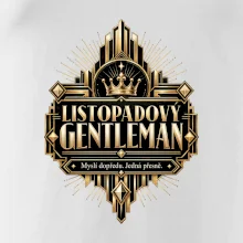 Listopadový gentleman zlatý art deco motiv