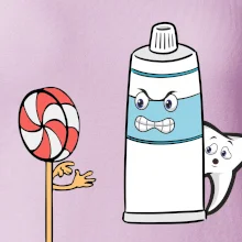 Lízátko pasta zuby