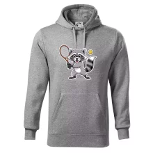 Mýval hraje tenis kreslený