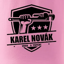 Instalatér - Erb vlastní nápis