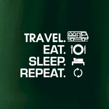 Eat sleep travel - Van