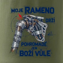 Badminton rameno drží boží vůle