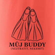 Můj buddy dvě překřížené potápěčské ploutve