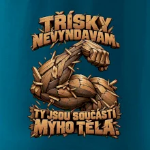 Třísky nevyndavám ty jsou součástí mýho těla - dřevěná paže