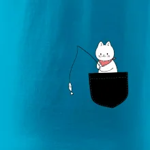 Kočka s rybou v kapse