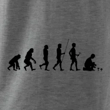 Evoluce houbař muž Evoluce houbař muž