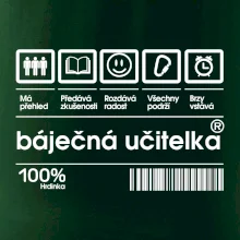 Čárový kód  - Báječná učitelka