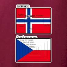 Norská a česká vlajka