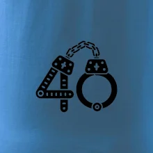 Narozeninové tričko pro policajta - pouta 40