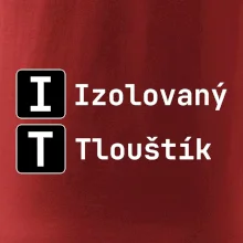 IT Nápis Izolovaný Tlouštík