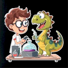 Chemik a dinosaurus - kluk