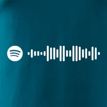 Spotify kód na prsu