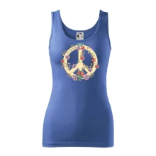 Peace symbol pískový