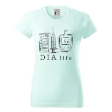 D I A life - kreslený insulin injekce a glukometr