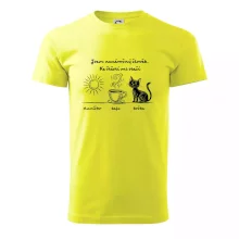 Jsem nenáročný člověk. Ke štěstí mi stačí sluníčko kafe kočka