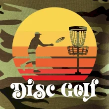 Disc golf postava vintage Disc golf postava vintage