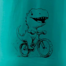 Roztomilý Dinosaurus na kole