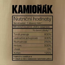 Nutriční hodnoty - Kamioňák Nutriční hodnoty - Kamioňák