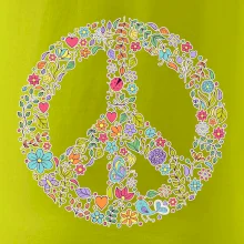 Peace symbol lístečky