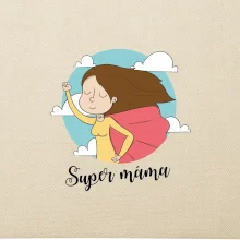 Kreslený obrázek Super máma
