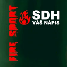 SDH nápis (oheň, firesport, název sboru - vlastní nápis)