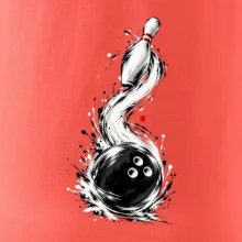 Bowling japonská štětcová malba
