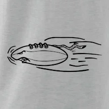 Americký fotbal letící míč