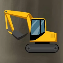 Bagr bez nápisu  z boku