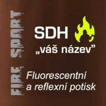 SDH Váš název - FLUO + Reflexní potisk