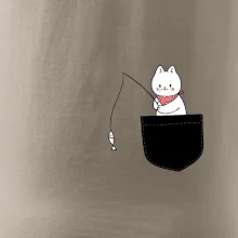 Kočka s rybou v kapse