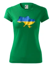 Ukrajina vlajka mapa