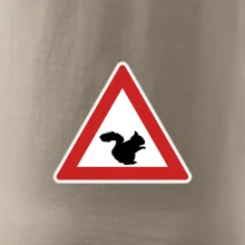 Dopravní značka - Pozor veverka