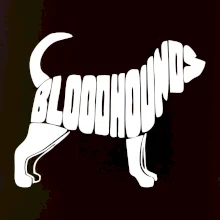 Bloodhound nápis v těle