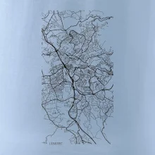 Černobílá mapa Liberec