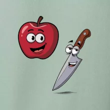 Parové triko - Jablko a nůž