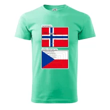 Norská a česká vlajka