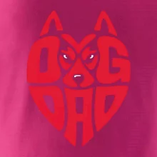 Dog dad nápis v hlavě