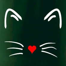 Kočka - srdce místo nosu