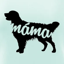 Zlatý retrívr máma obrys