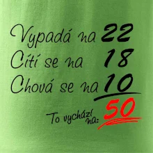 Vypadá, cítí se, chová se - 50 let
