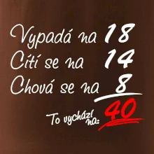 Vypadá, cítí se, chová se - 40 let