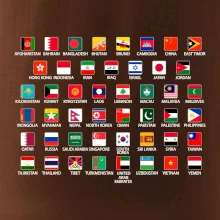 Vlajky států - Asie