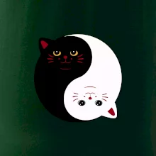 Kočky jin jang barevné Kočky jin jang barevné